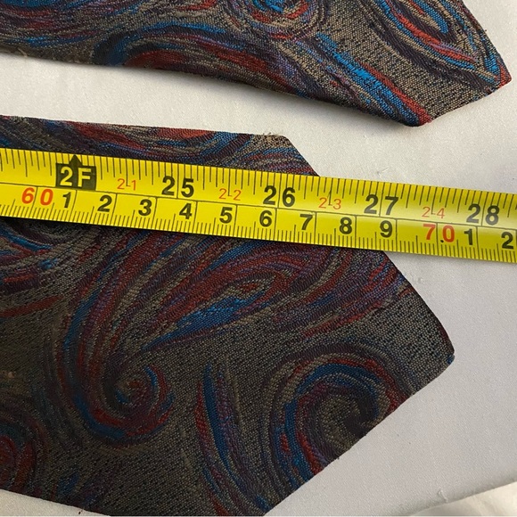 Protocol Artsy Paisley Design Classy Stylish Fashion Polyester Men's Neck Tie - Picture 5 of 5